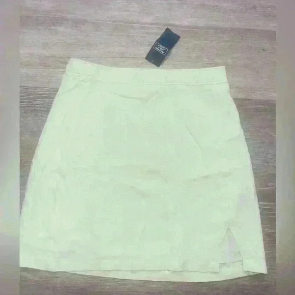 Abercrombie & fitch Linen Mini Skirt in Light greenNWT size XS - Picture 2 of 8